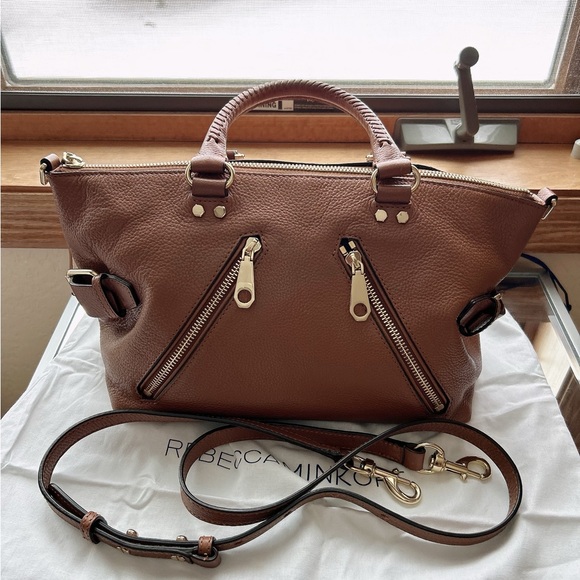 Rebecca Minkoff Leather Satchel in Cognac - Picture 3 of 12